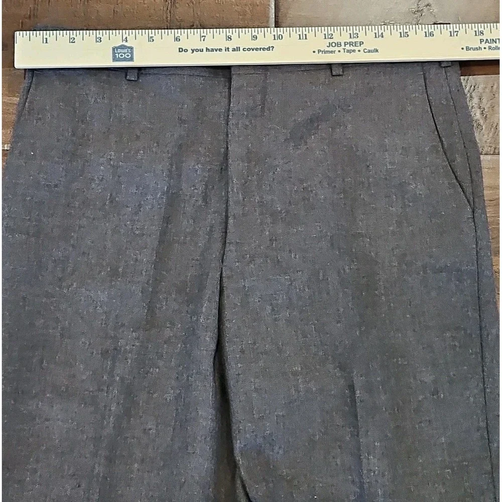 Vintage 1970s Mens TAILOR'S BENCH Dress Pants Disco Mode Wool 34×34 Preppy!